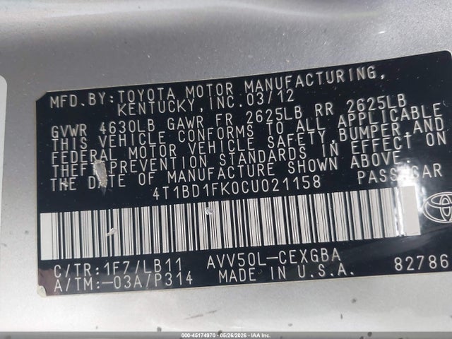 Toyota Camry Xle