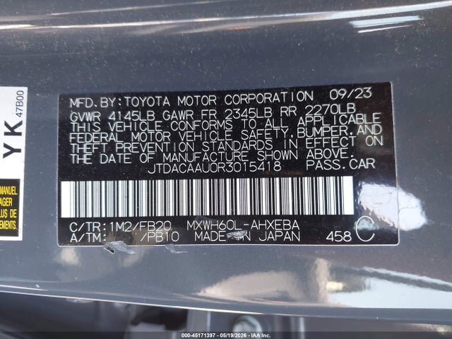 Toyota Prius Le