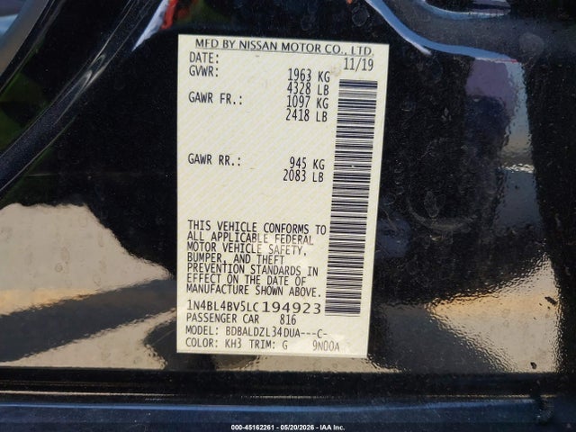 Nissan Altima S Fwd