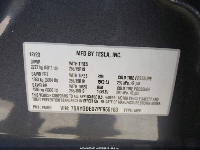 Tesla Model Y Rwd