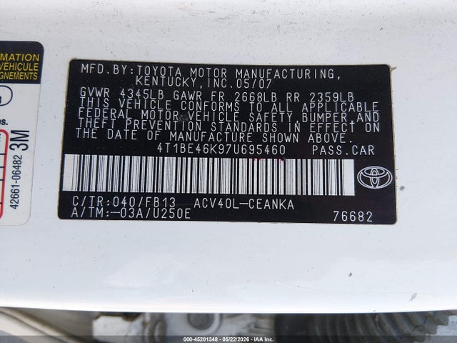 Toyota Camry Le