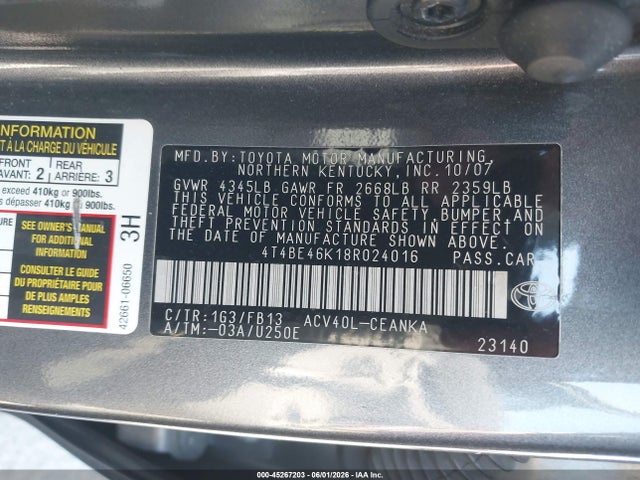 Toyota Camry Le