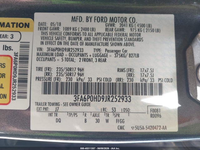 Ford Fusion Se