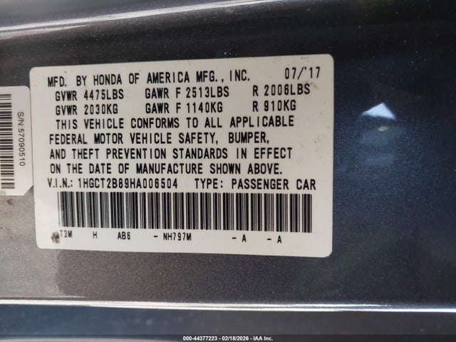 Honda Accord Ex-l V6