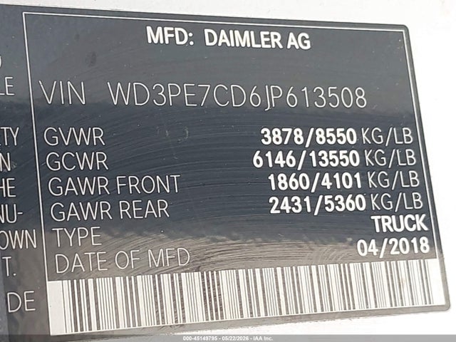 Mercedes-Benz Sprinter 2500 Standard Roof V6