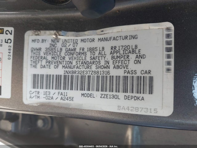 Toyota Corolla Ce
