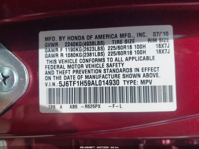 Honda Accord Ex-l