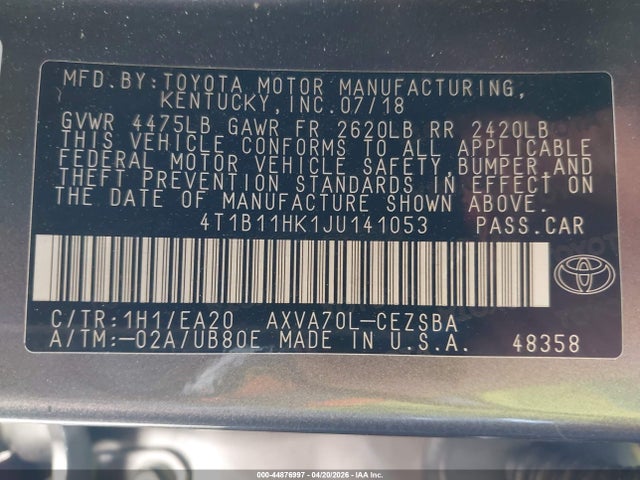 Toyota Camry Se