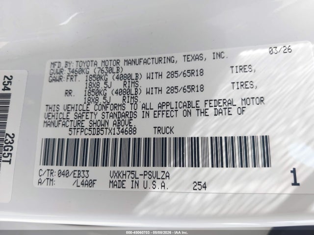 Toyota Tundra Trd Pro Hybrid Crewmax 5.5' Bed