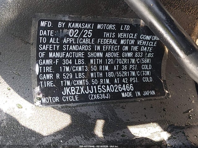 Kawasaki Zx636 K