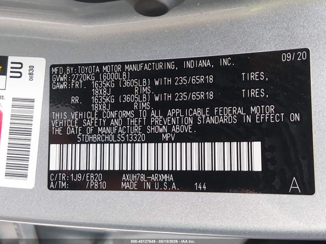 Toyota Highlander Hybrid Xle