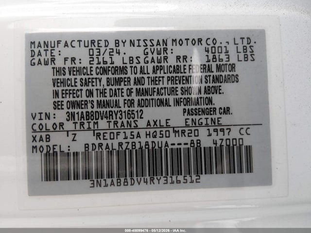 Nissan Sentra Sr Xtronic Cvt