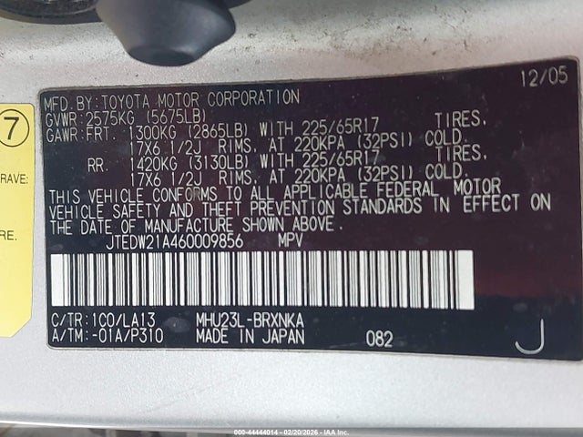 Toyota Highlander Limited V6