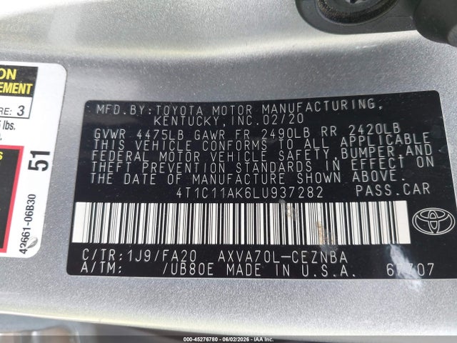 Toyota Camry Le