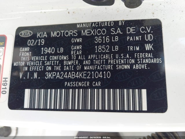 Kia Rio Lx