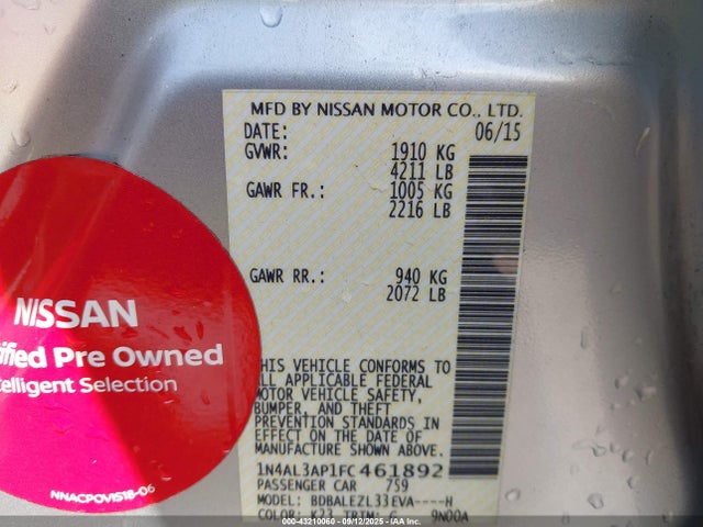 Nissan Altima 2.5 S