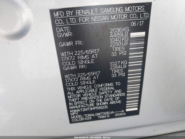 Nissan Rogue Sv