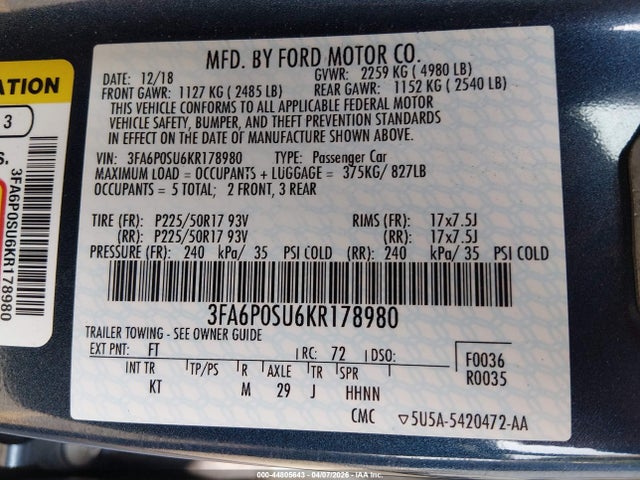 Ford Fusion Titanium