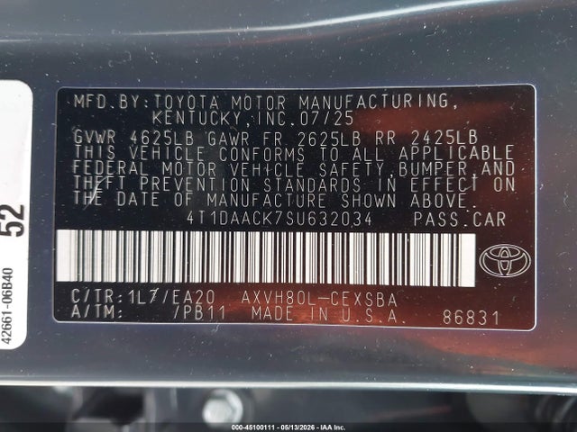 Toyota Camry Se