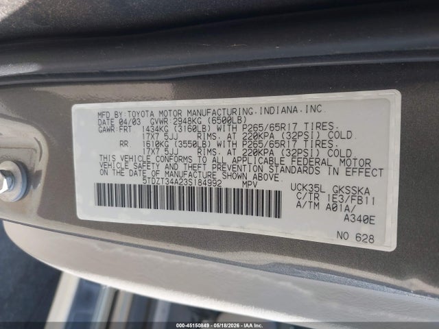 Toyota Sequoia Sr5 V8