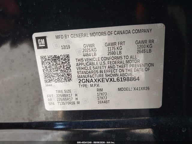 Chevrolet Equinox Fwd Lt 1.5l Turbo