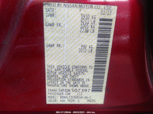 Nissan Altima 2.5 Sv