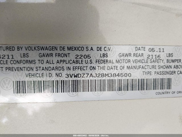 Volkswagen Jetta 2.5l Se