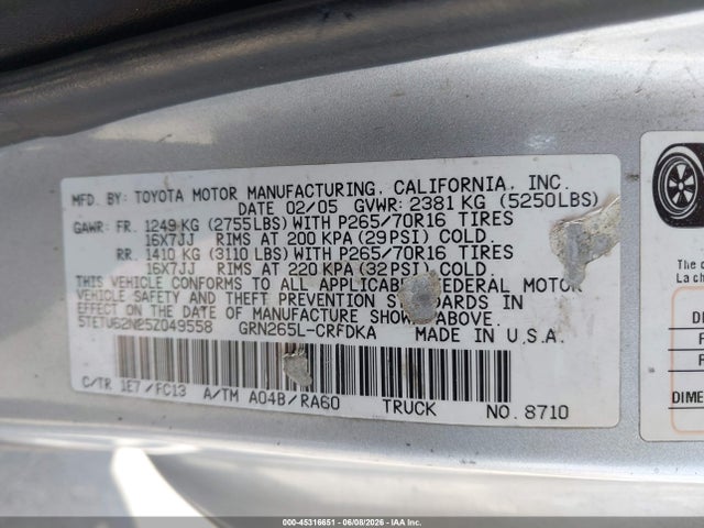 Toyota Tacoma Prerunner V6