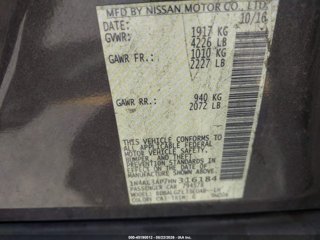 Nissan Altima 2.5 S
