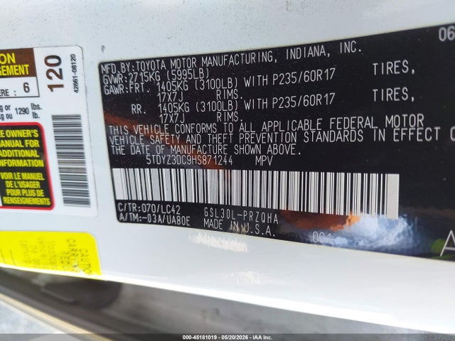 Toyota Sienna Xle 8 Passenger