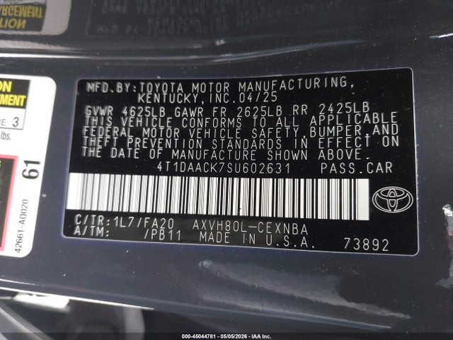 Toyota Camry Le