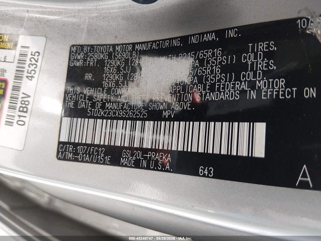 Toyota Sienna Le