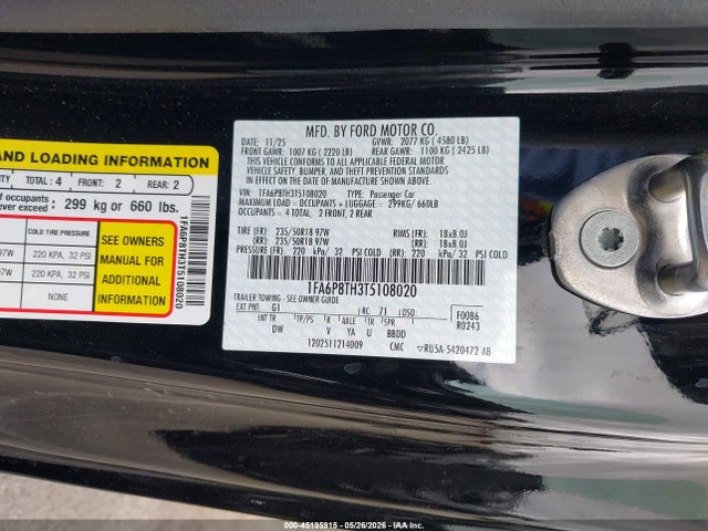 Ford Mustang Ecoboost Fastback