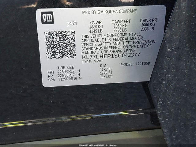 Chevrolet Trax Fwd Lt