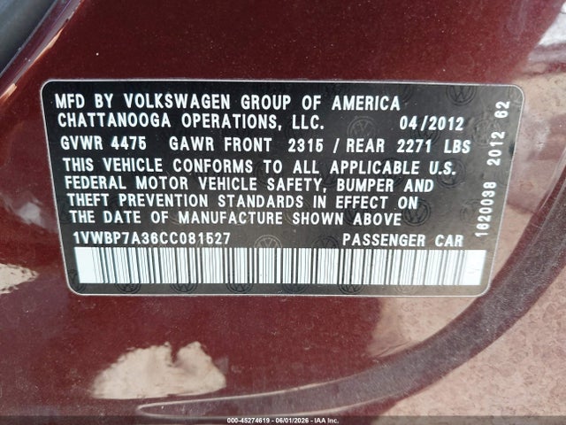 Volkswagen Passat 2.5l Se