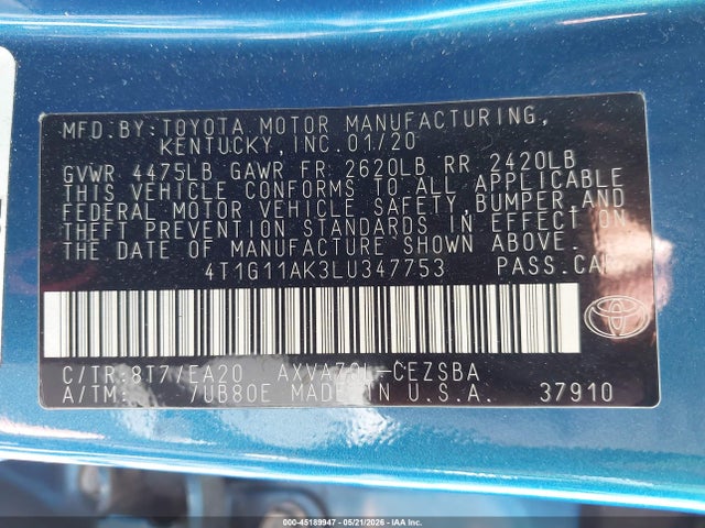 Toyota Camry Se