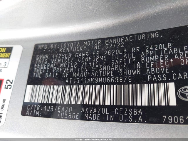 Toyota Camry Se