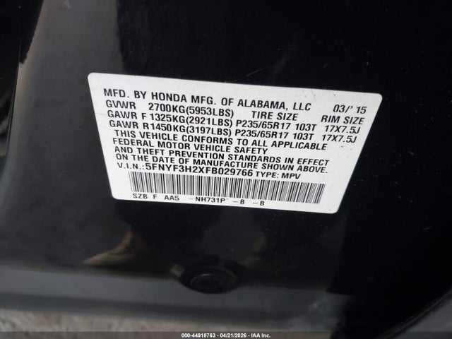 Honda Pilot Lx