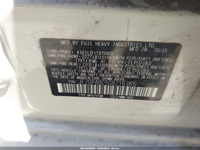 Subaru Crosstrek 2.0i Premium