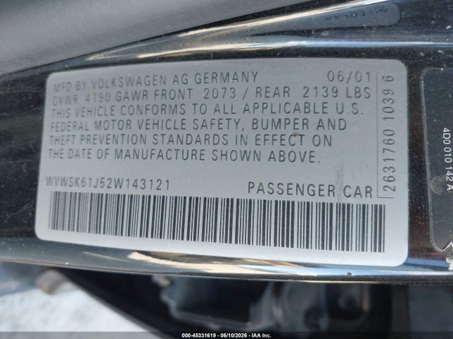Volkswagen Jetta Gls 2.0l