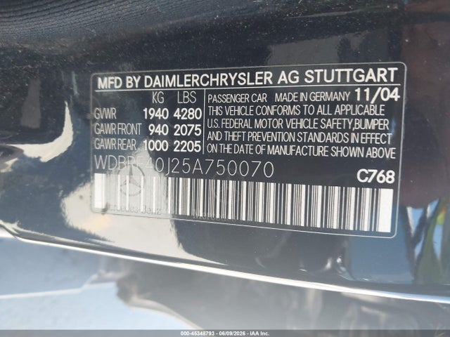 Mercedes-Benz C-Class Kompressor Sport
