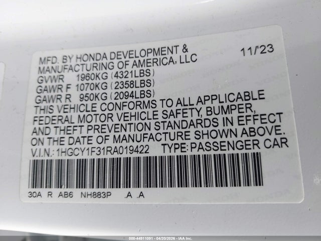 Honda Accord Ex