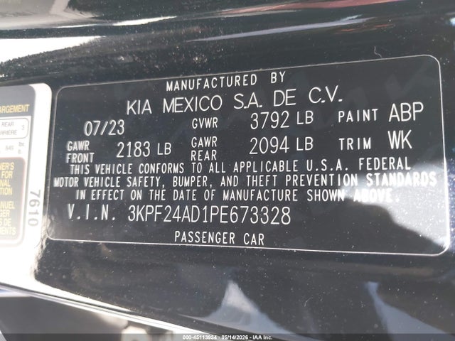 Kia Forte Lxs