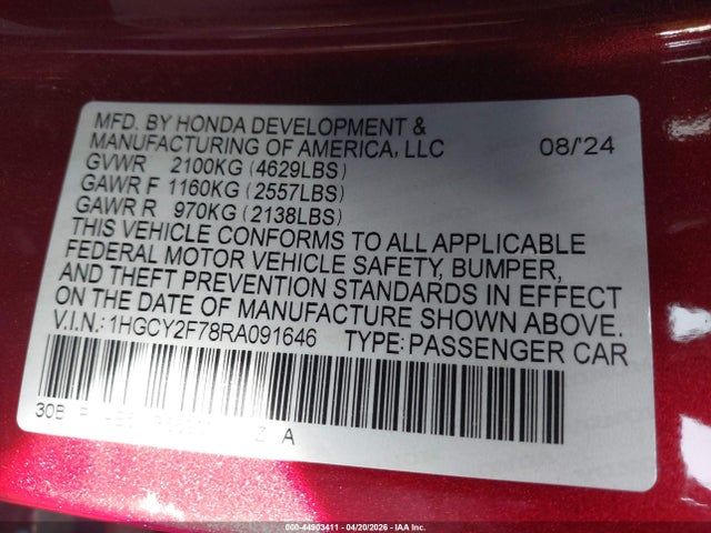 Honda Accord Sport-l
