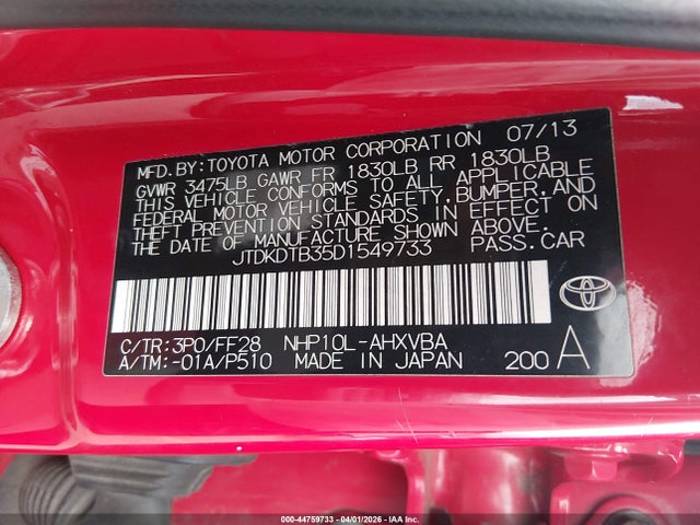 Toyota Prius c Two