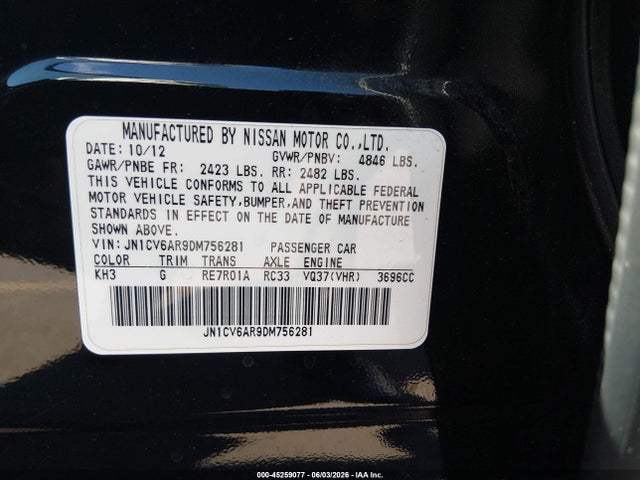INFINITI G37x
