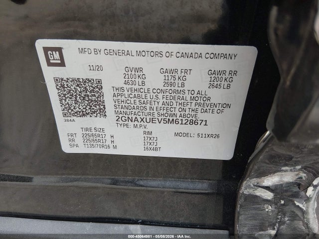 Chevrolet Equinox Awd Lt