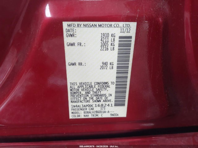 Nissan Altima 2.5 Sl