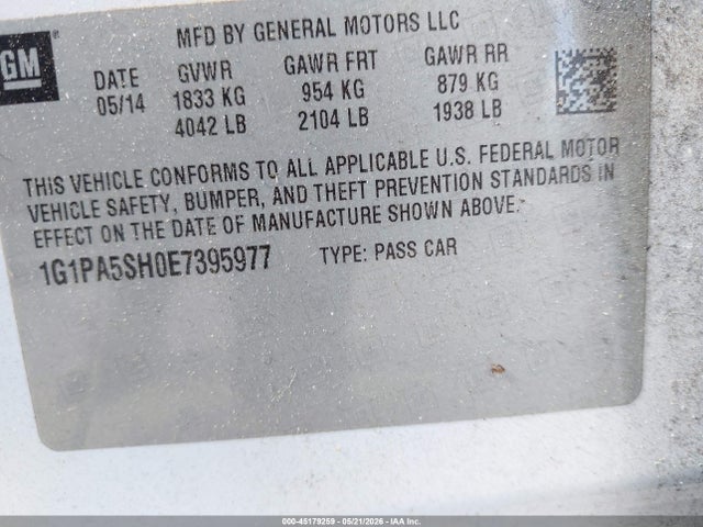 Chevrolet Cruze Ls Auto