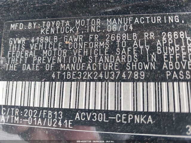 Toyota Camry Le